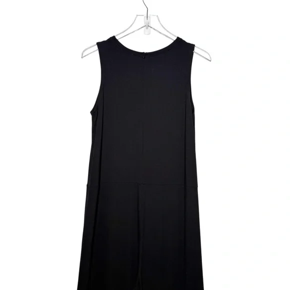 Eileen Fisher Classic Black Knit Women’s Wide Leg Lagenlook Jumpsuit Sz XS - Picture 12 of 15